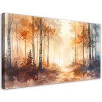 LEINWANDBILD Natur und Botanik 100x50cm - Orange, Textil (100/50cm) - Feeby