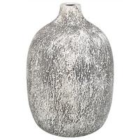 BLUMENVASE Terrakotta grau Vigo - Grau, Stein (36cm) - Beliani