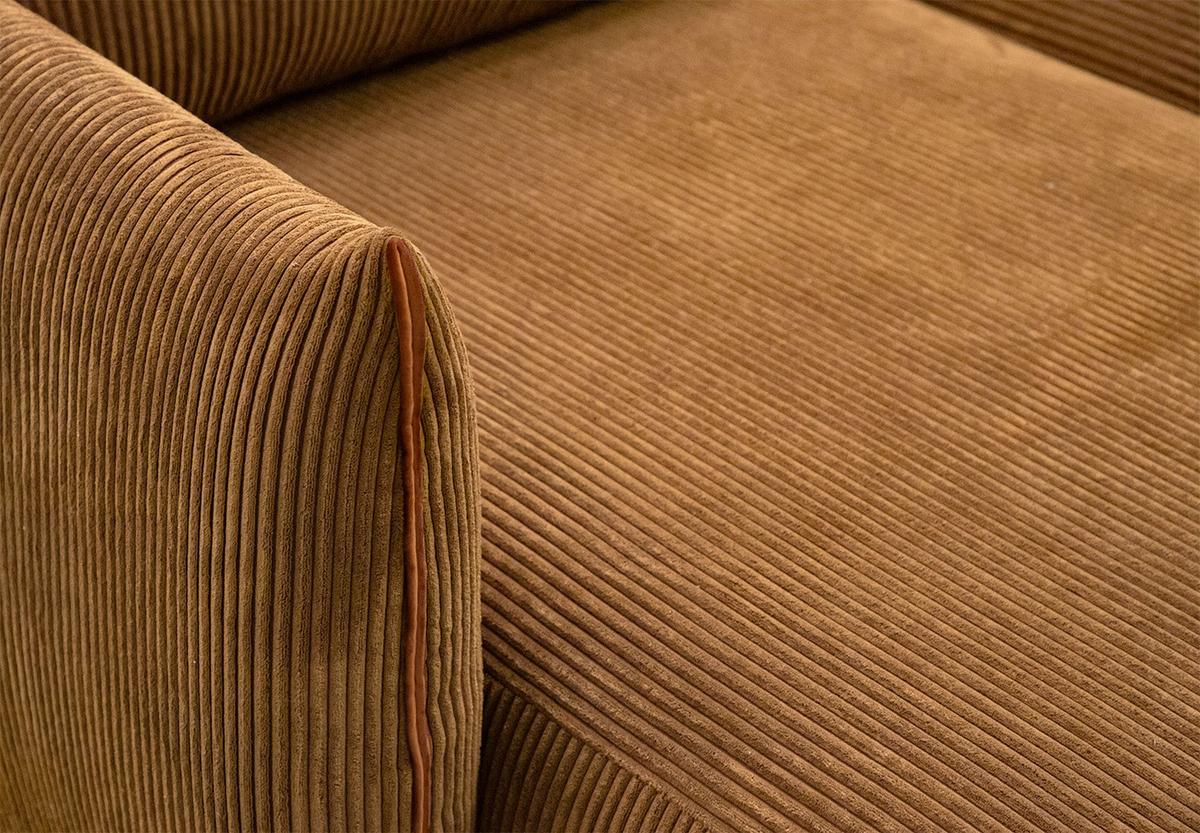 ECKSOFA TAUER 5-Sitzer, honig - Schwarz/Honig, Holzwerkstoff/Kunststoff (173/294cm) - Wozimo