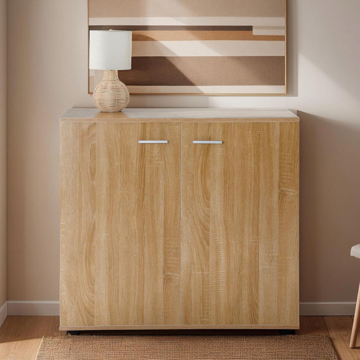 KOMMODE CHICAGO Sonoma Eiche - Sonoma Eiche, Holzwerkstoff (91/82/40cm) - CARO-Möbel