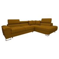 ECKSOFA Cotere Cord, Seite: Rechts - Bronzefarben, Holz/Textil (270/202cm) - MIRJAN24