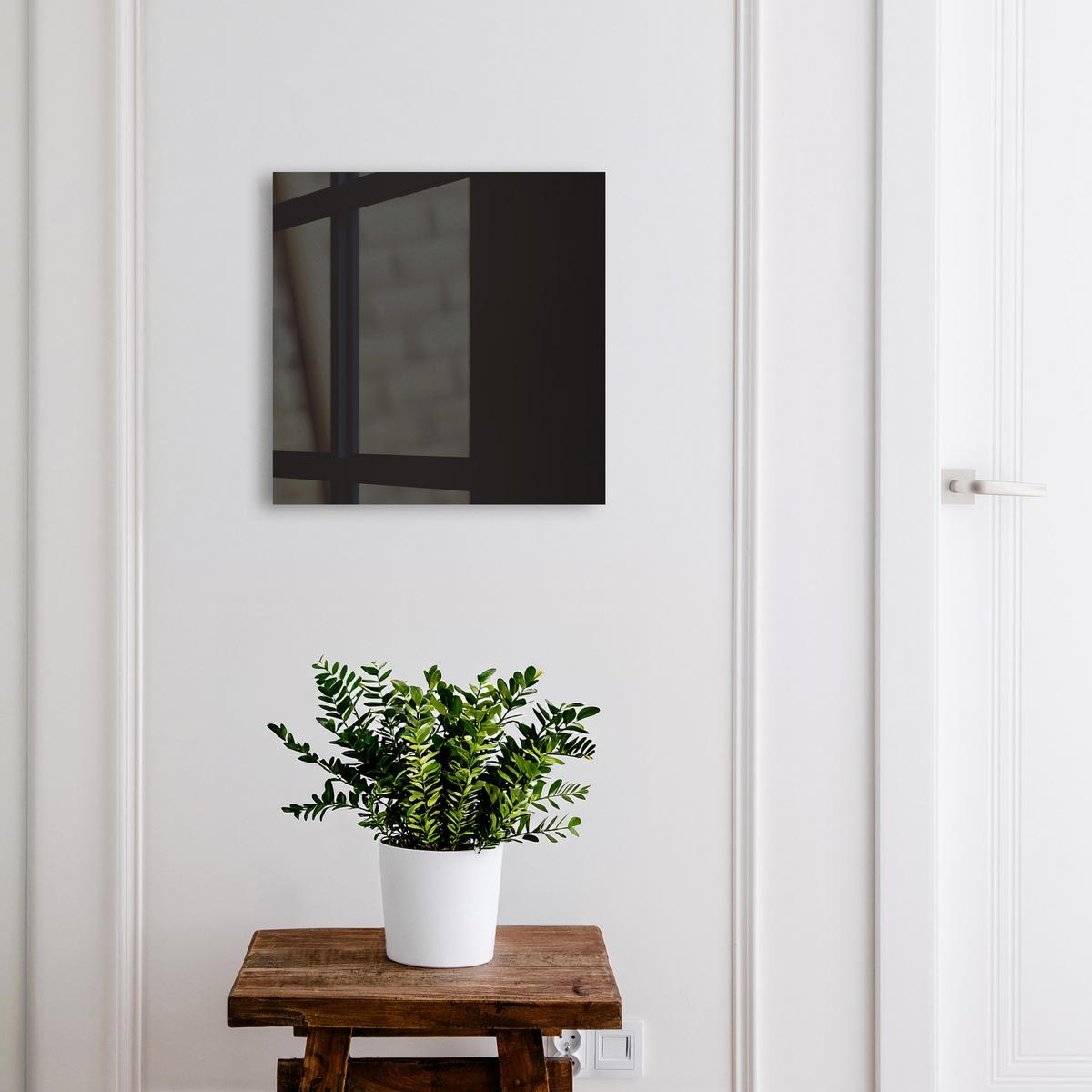 SCHLÜSSELBOX Schwarz 30x30 cm- Türöffnung nach rechts - Schwarz - Schwarz, Metall (30/30/5cm) - TULUP