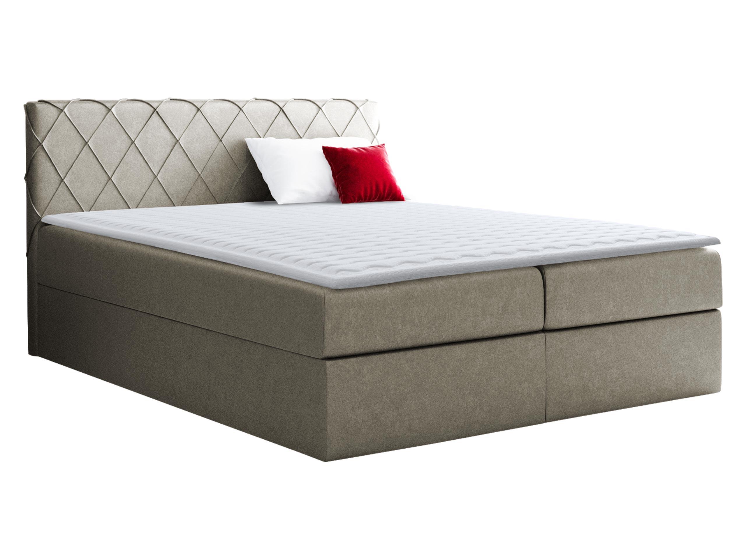 BOXBETT Paros - H3 - Hellbraun, Holz (180/200cm) - MIRJAN24