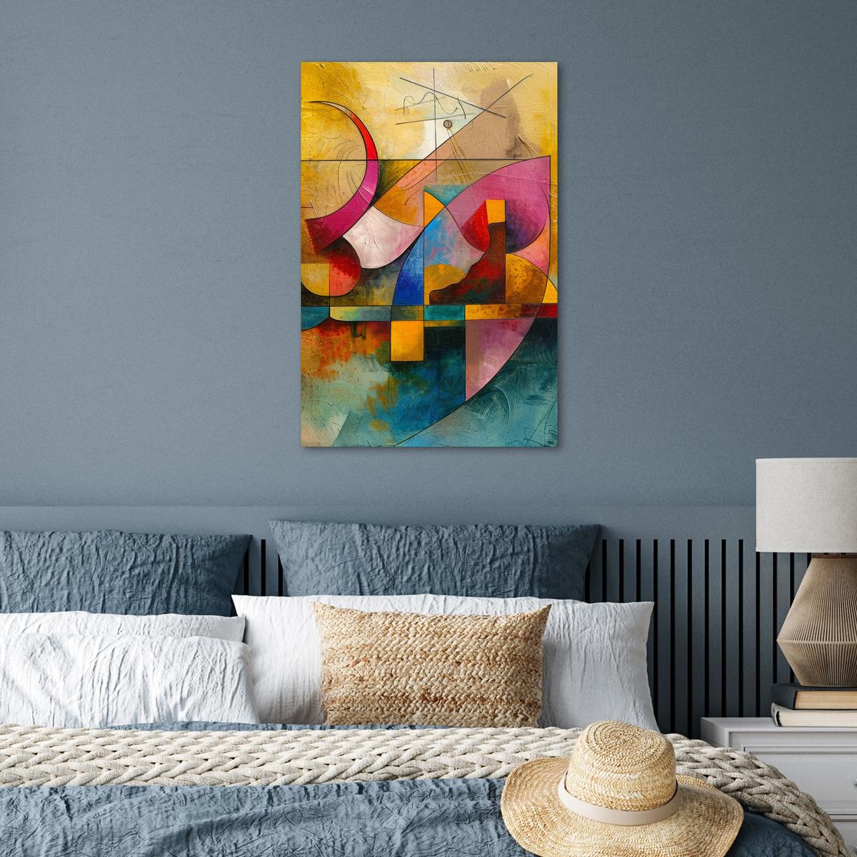 POSTER Kunst - Abstrakt - Modern Wanddeko 40x60 cm - Gelb, Papier (40/60/0.1cm) - MuchoWow