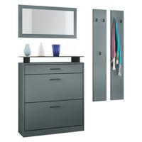 GARDEROBE Enigma Fjord - Dunkelgrün, Holzwerkstoff (160/180/23cm) - Vladon