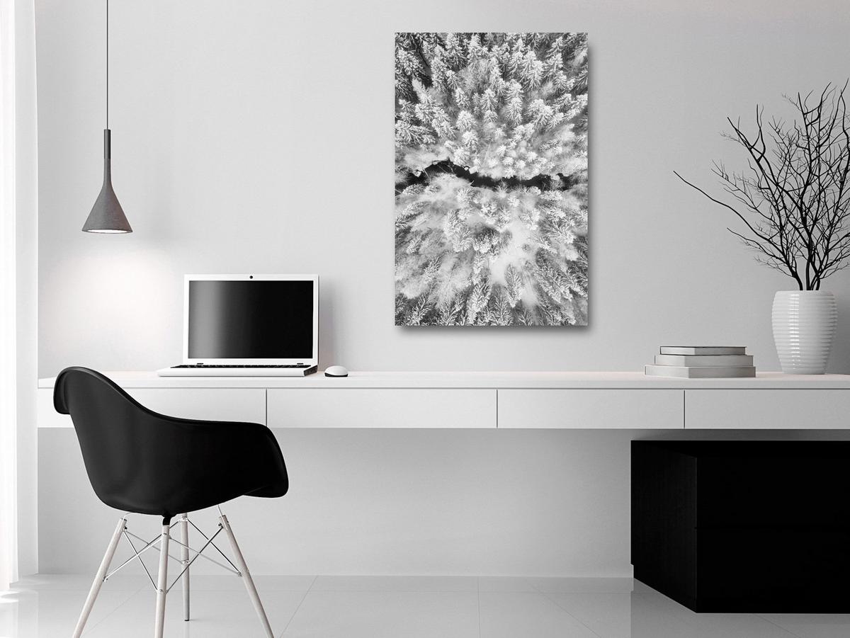 KUNSTDRUCK Schwarz-Weiß 40/60 cm - Schwarz, Textil (40/60cm) - KUNSTLOFT