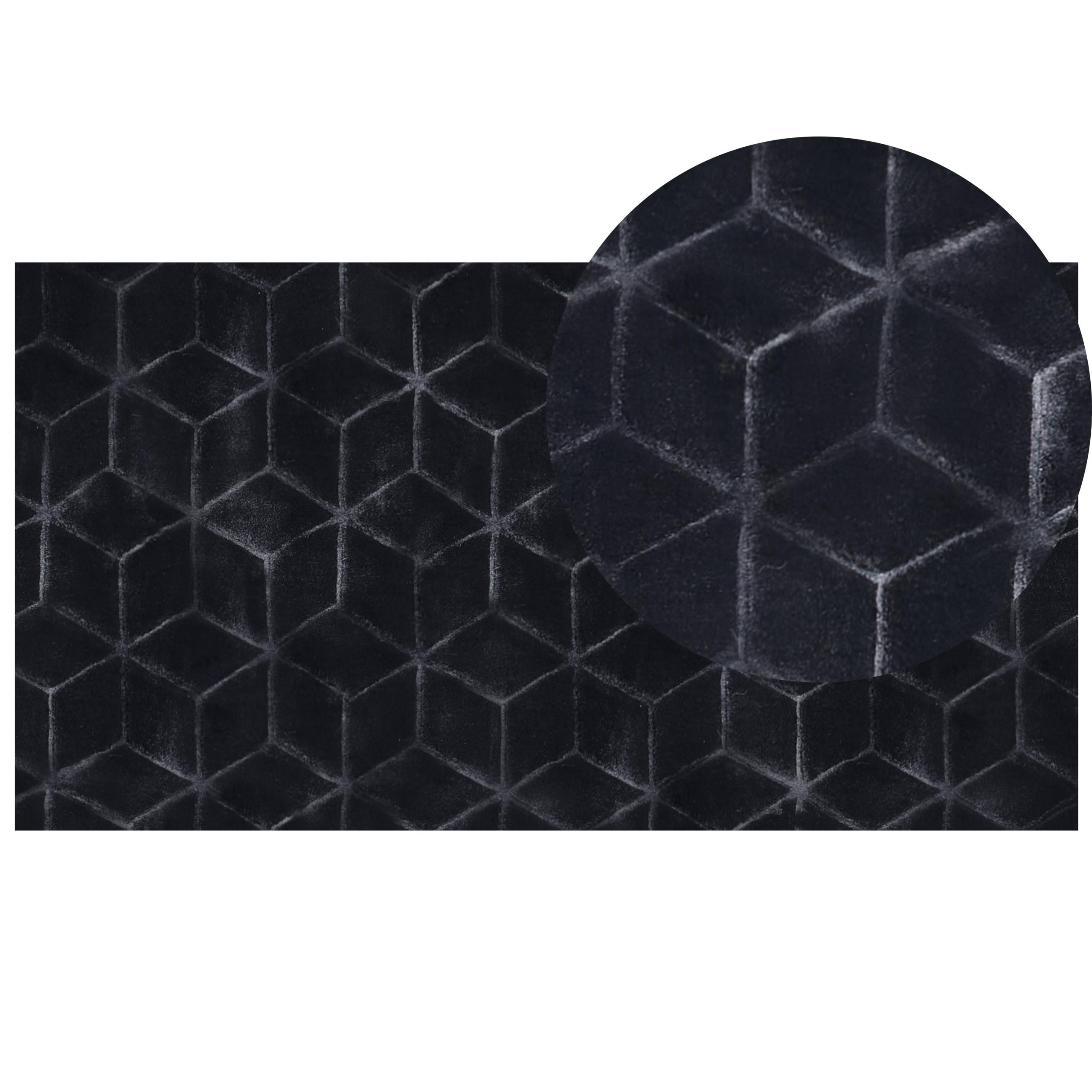 SHAGGY-KUNSTFELLTEPPICH Thatta 150/80 cm - Schwarz, Kunststoff (80/150cm) - Beliani