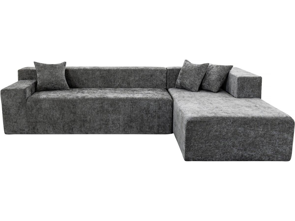 ECKSOFA tessaro Grau - Grau, Textil (175/270cm) - Habitat Garten