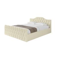 POLSTERBETT mit Bettkasten, Fußteil und Lattenrost, Boxbett mit Matratze H3/H4 - FALIO-Z-V1 120x200 Beige - Taupe, Holzwerkstoff/Textil (120/200cm) - ALTDECOR