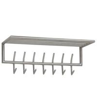 WANDGARDEROBE Metall Silber Modern mit Aufbewahrungsmöglichkeiten - Silberfarben, Metall (75/29/30cm) - KADIMA DESIGN