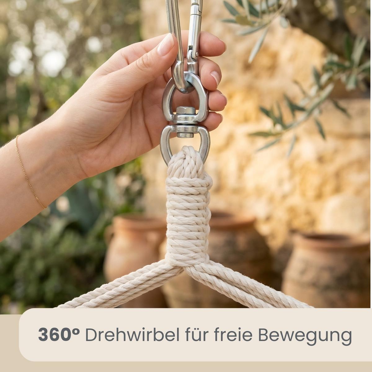 XXL HÄNGESESSEL 185/130 cm Belastbar bis 150 kg Rosa - Rosa, Textil (130/155/185cm) - Amanka