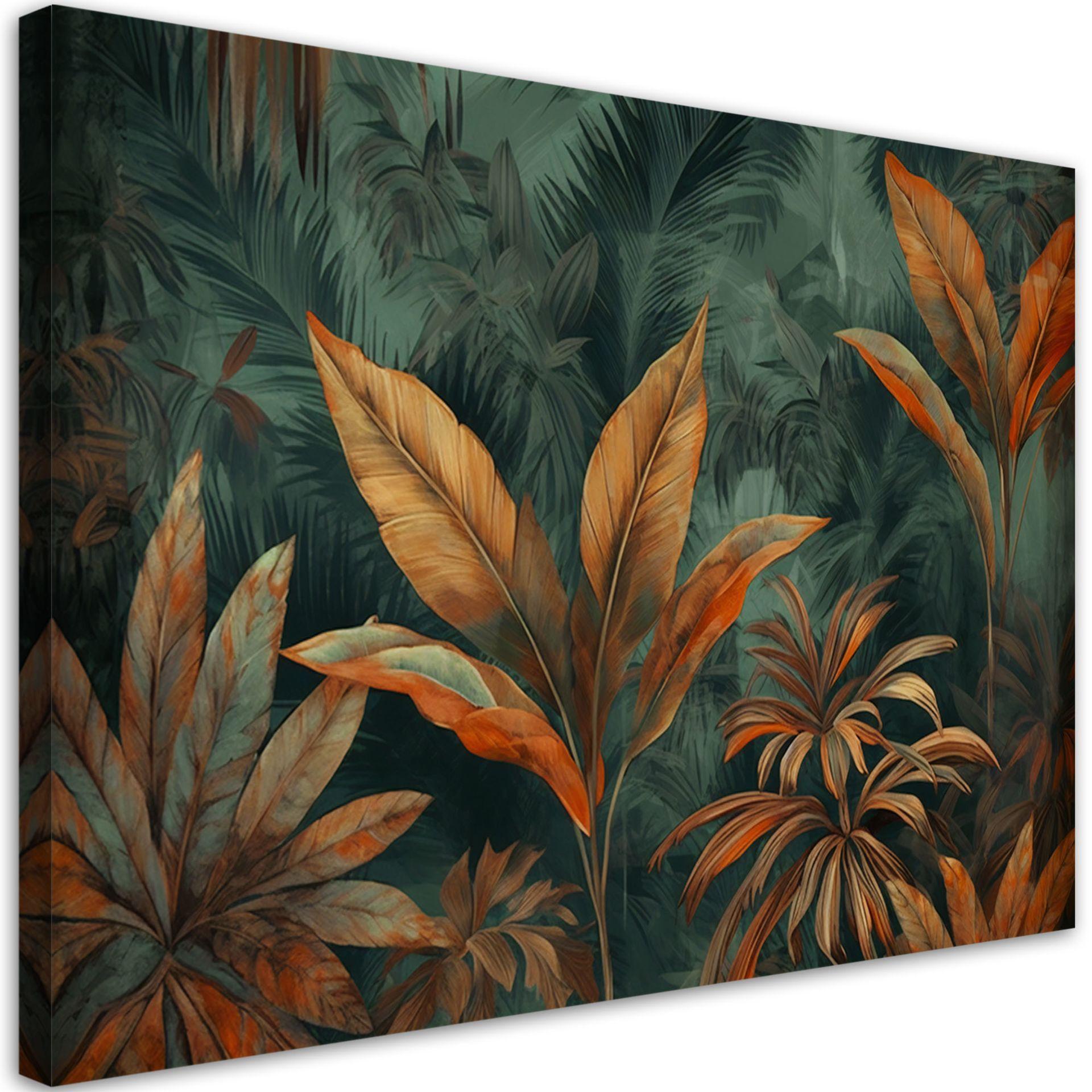 KUNSTDRUCK Grün 100/70 cm - Grün, Textil (100/70cm) - KUNSTLOFT