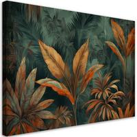 KUNSTDRUCK Grün 100/70 cm - Grün, Textil (100/70cm) - KUNSTLOFT