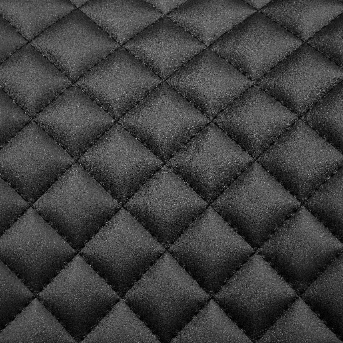 ESSZIMMERSTUHL 2er-Set Kunstleder Schwarz Solano - Schwarz, Textil/Metall (51/82/52cm) - Beliani