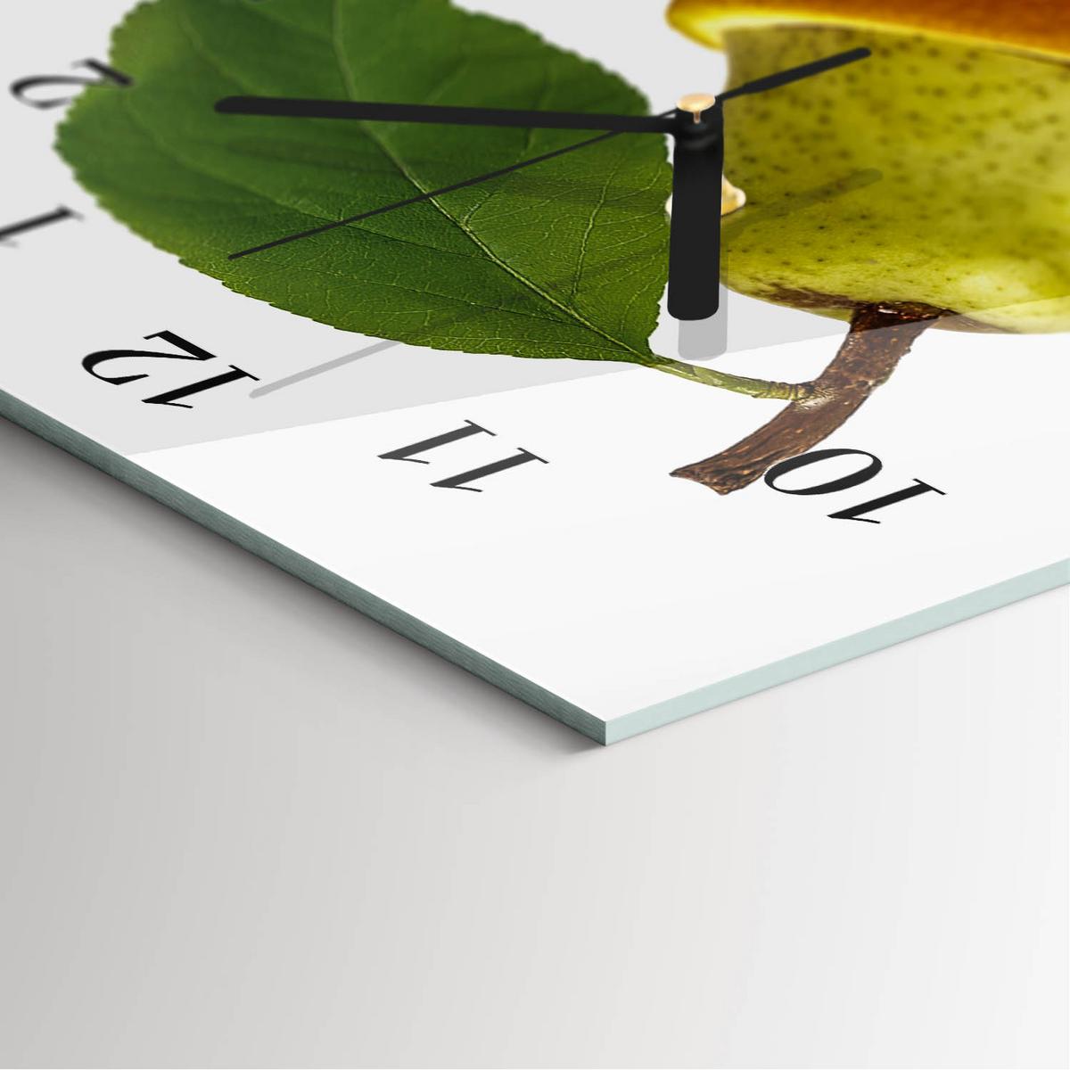 WANDUHR aus Glas 30x60 cm - Obst - Multicolor, Glas (30/60/0.4cm) - TULUP