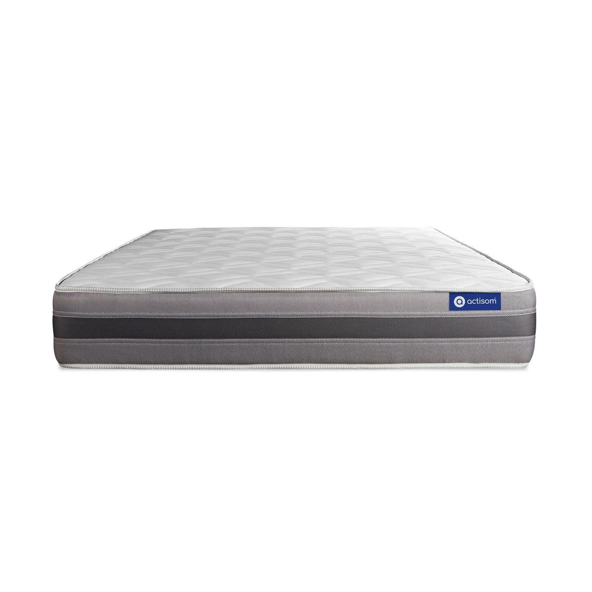 MATRATZE Actiflex relax Taschenfederkern und Memory-Schaum 140 x 200 cm h1 - Weiß, Textil (140/200cm) - ACTISOM