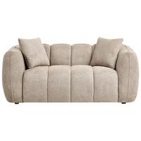 2-SITZER-SOFA Stoff Taupe Ness - Taupe, Textil (170/68/85cm) - Beliani