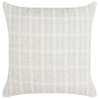DEKOKISSEN Beige 45/45 cm Douris - Beige/Weiß, Textil (45/45/12cm) - Beliani