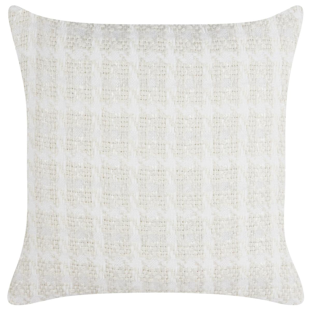 DEKOKISSEN 2er-Set Beige 45/45 cm Douris - Beige/Weiß, Textil (45/45cm) - Beliani