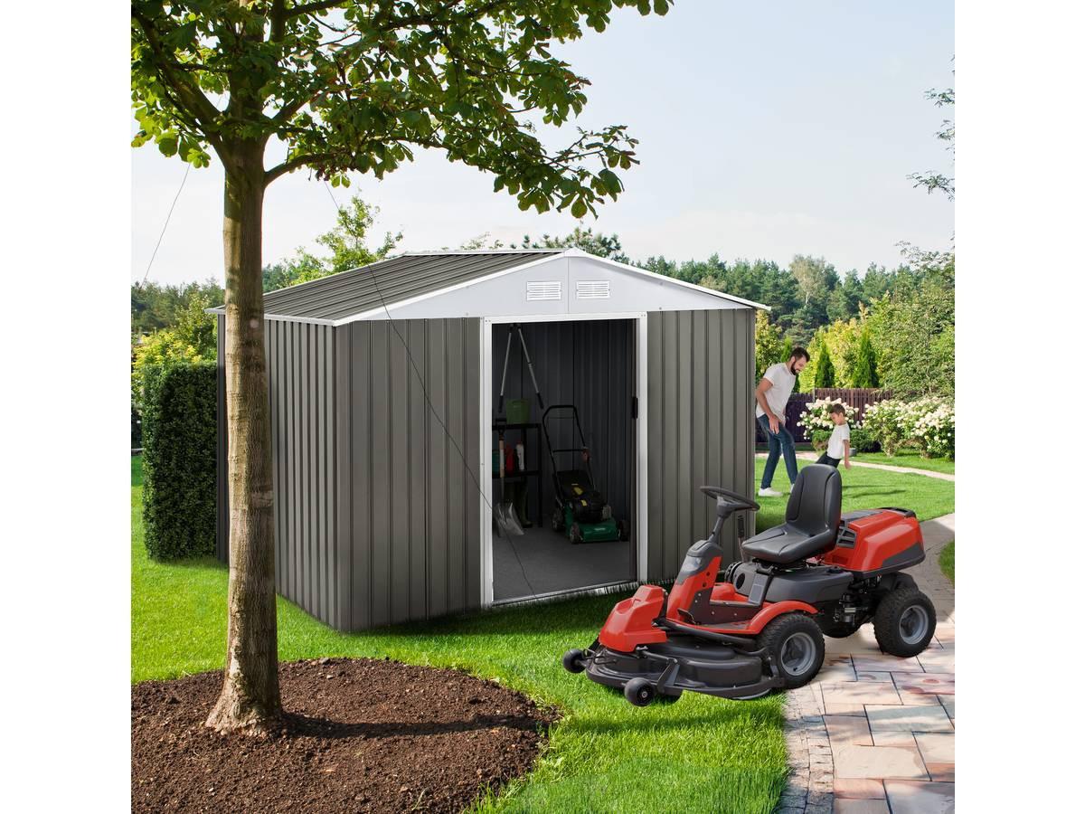 METALL-GARTENHAUS dallas Taupe - Taupe, Metall (213/195/127cm) - Habitat Garten