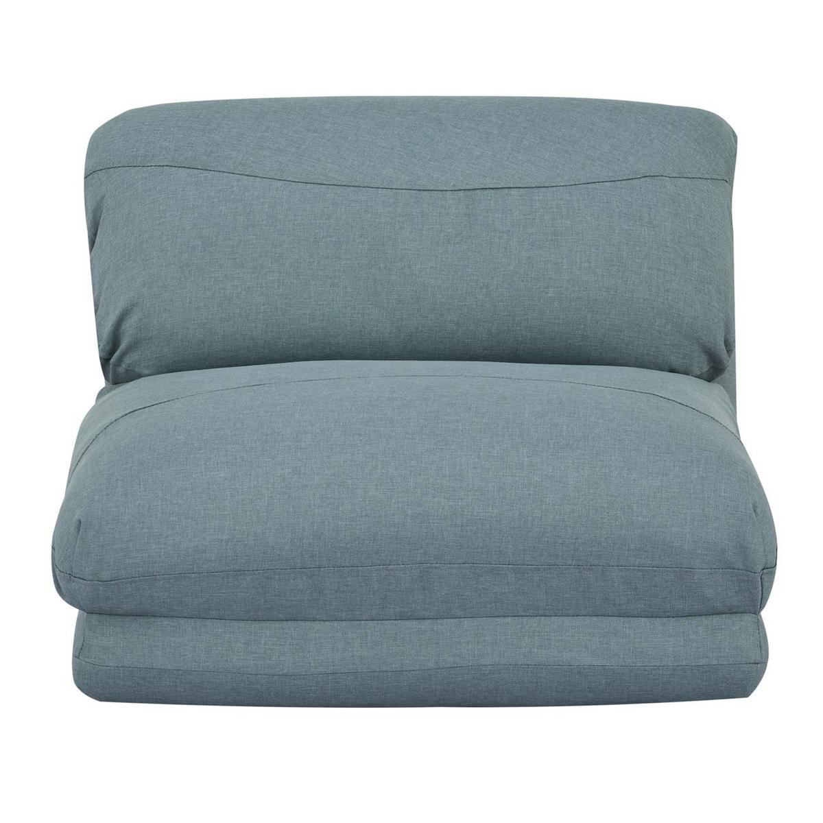 SCHLAFSESSEL Grau, Blau - Blau/Grau, Textil (75/60/75cm) - MCW