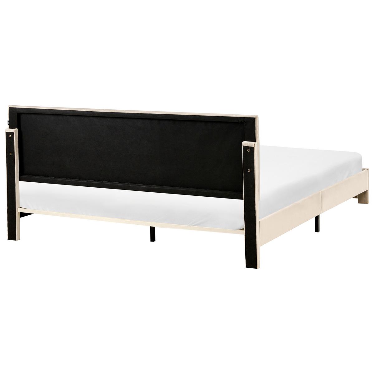 BETT 180/200 cm Beige Lonzac - Beige, Textil (180/200cm) - Beliani