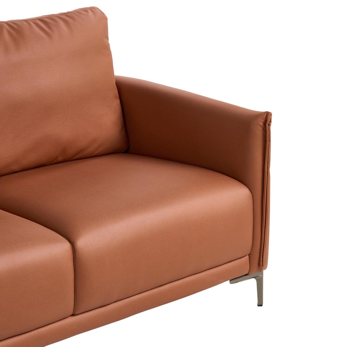 2-SITZER-SOFA Stoff Goldbraun Cilens - Goldfarben, Textil (152/93/83cm) - Beliani