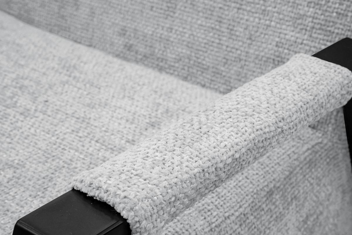SESSEL KOBE, hellgrau - Hellgrau/Schwarz, Holz/Textil (72/76/90cm) - Wozimo