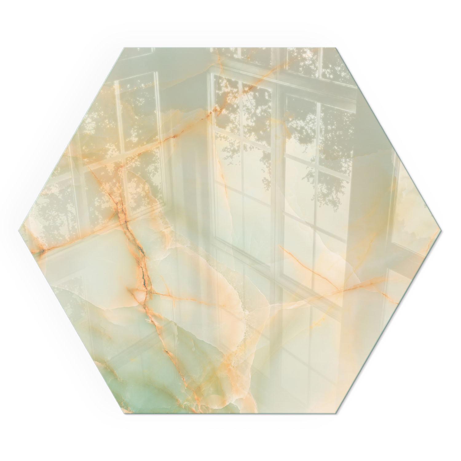 GLASPLATTE für Kamin h40 cm - Türkis, Glas (40/40/0.4cm) - TULUP