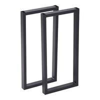 TISCHGESTELL-SET 2 TLG. Møldrup - Schwarz, Metall (27/56/4cm) - [en.casa]