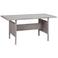 GARTENTISCH Grau Viterbo - Grau, Kunststoff (145/80/74cm) - Beliani