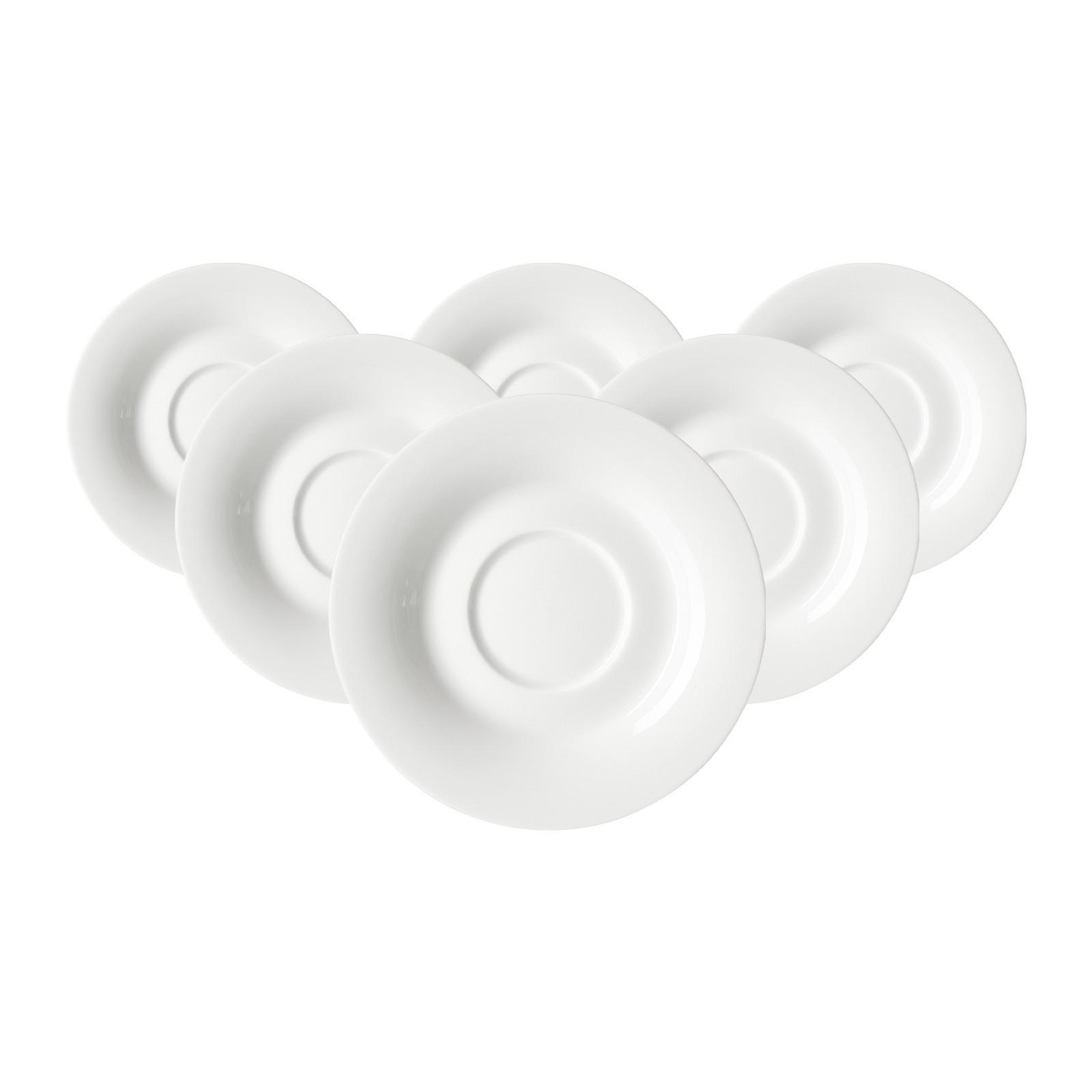 TEEUNTERTASSEN Ostfriese Weiß ø 12,5 cm 6er Set - Weiß, Keramik (12.5cm) - Ritzenhoff Breker