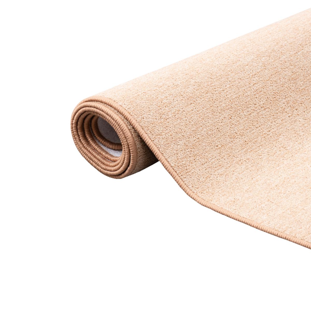 FEINSCHLINGEN VELOUR TEPPICH STRONG - Sandfarben, Textil (133/133cm) - Snapstyle