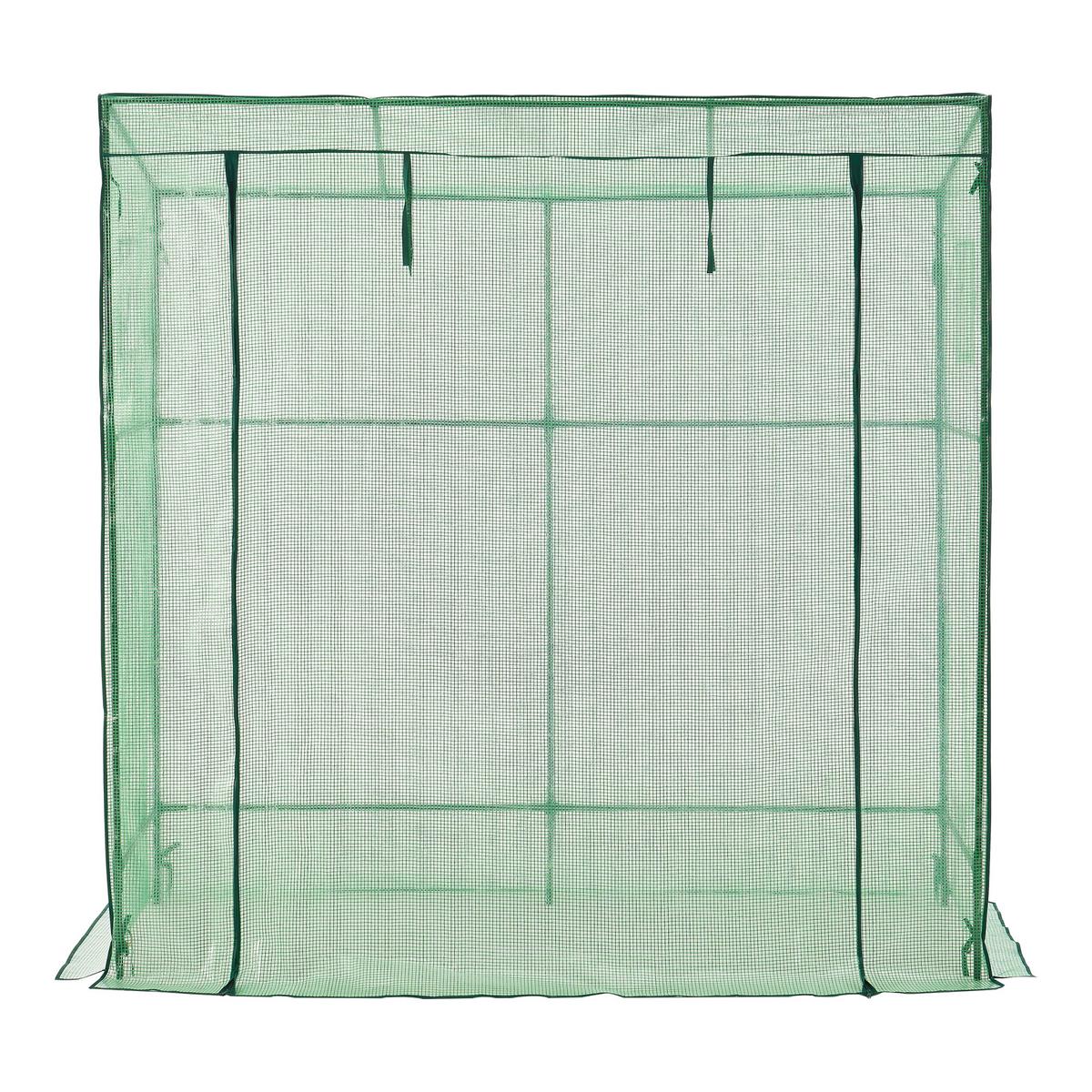 GEWÄCHSHAUS Vlaardingen - Grün, Kunststoff (198/200/78cm) - [en.casa]
