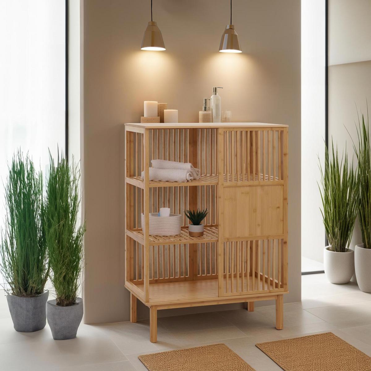 STANDREGAL Braun - Braun, Holz (80/115/45cm) - MCW