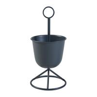 PFLANZENSTÄNDER Alphen - Schwarz, Metall (23/48cm) - [en.casa]