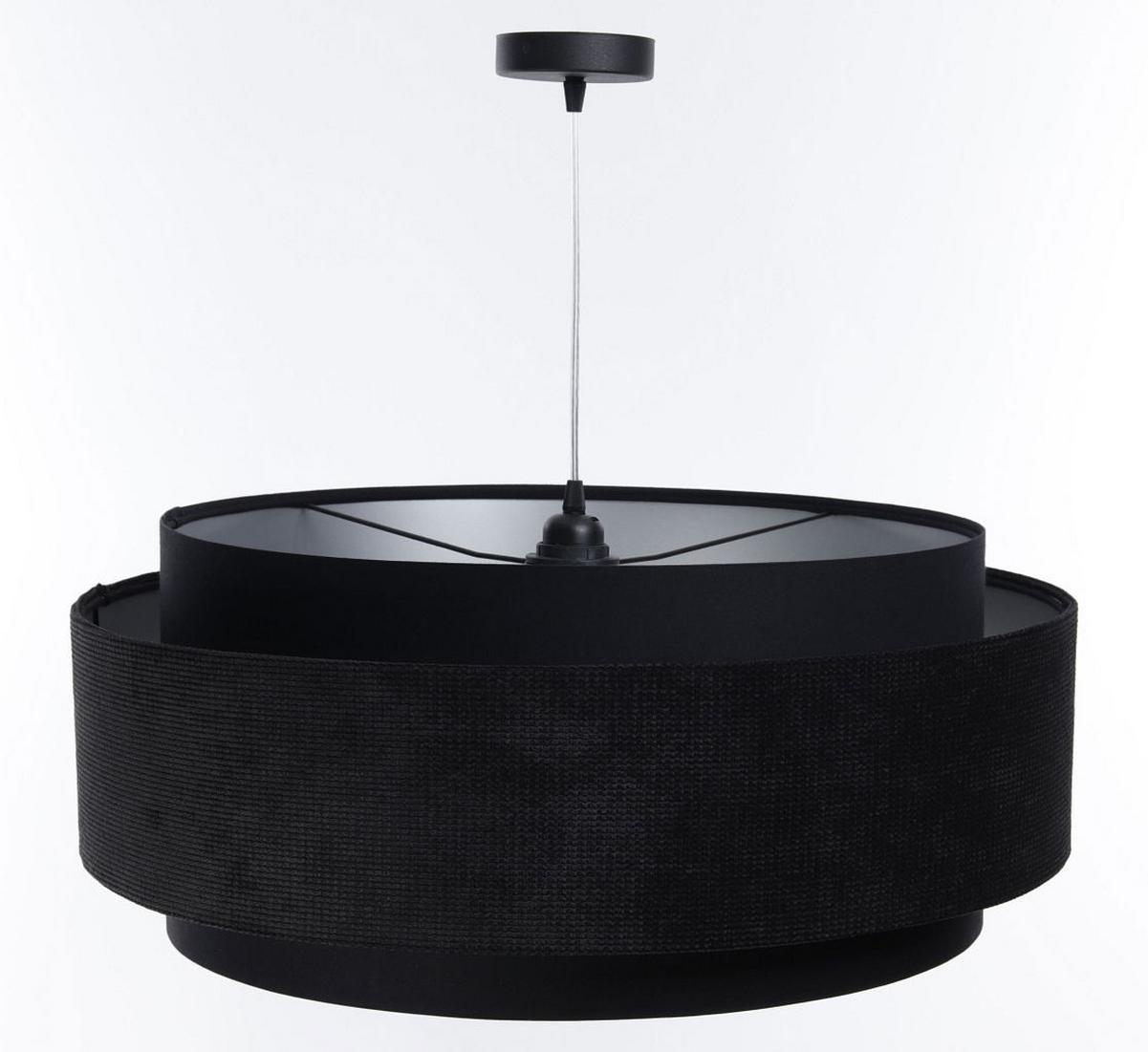 HÄNGELEUCHTE Schwarz 60/25 cm - Schwarz, Kunststoff (60/1/25cm) - ONZENO