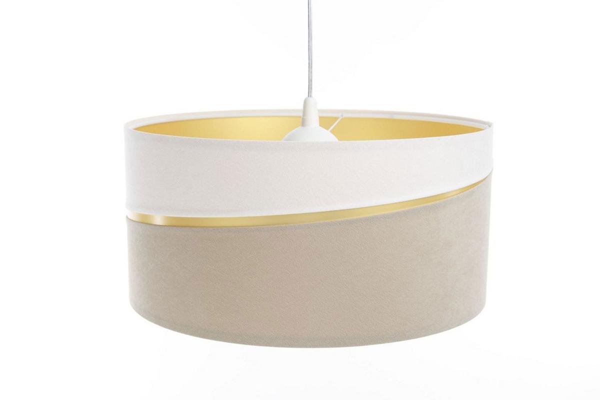 HÄNGELEUCHTE Weiß 60/30 cm - Beige/Weiß, Kunststoff (60/0.4/30cm) - ONZENO