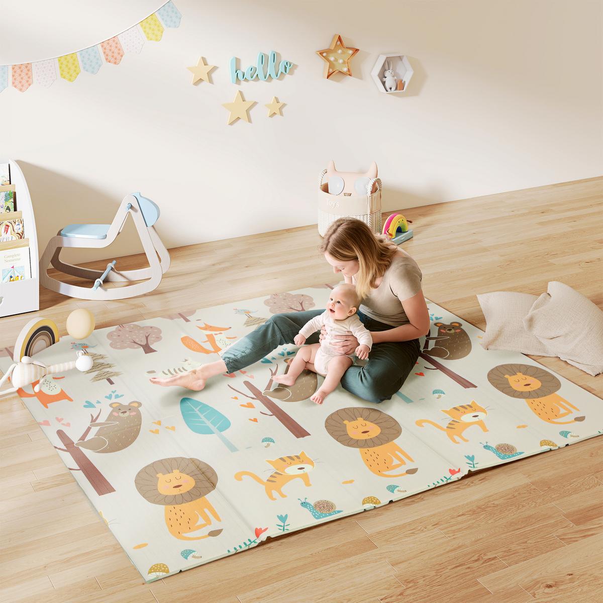SPIELMATTE aus XPE Mehrfarbig - Multicolor, Kunststoff (176/196cm) - AIYAPLAY