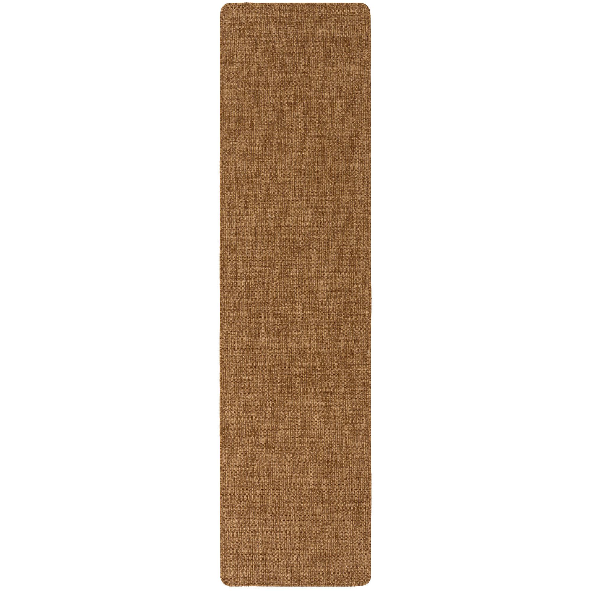 IN- & OUTDOOR FLACHGEWEBE LÄUFER PORTO - Braun, Textil (100/300cm) - Snapstyle