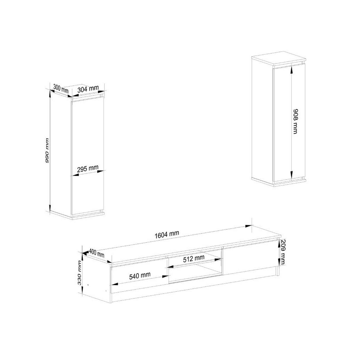LOWBOARD Eiche Sonoma 140/220/40 - Sonoma Eiche, Holzwerkstoff (220/140/40cm) - RAUMHIRSCH FURNITURE