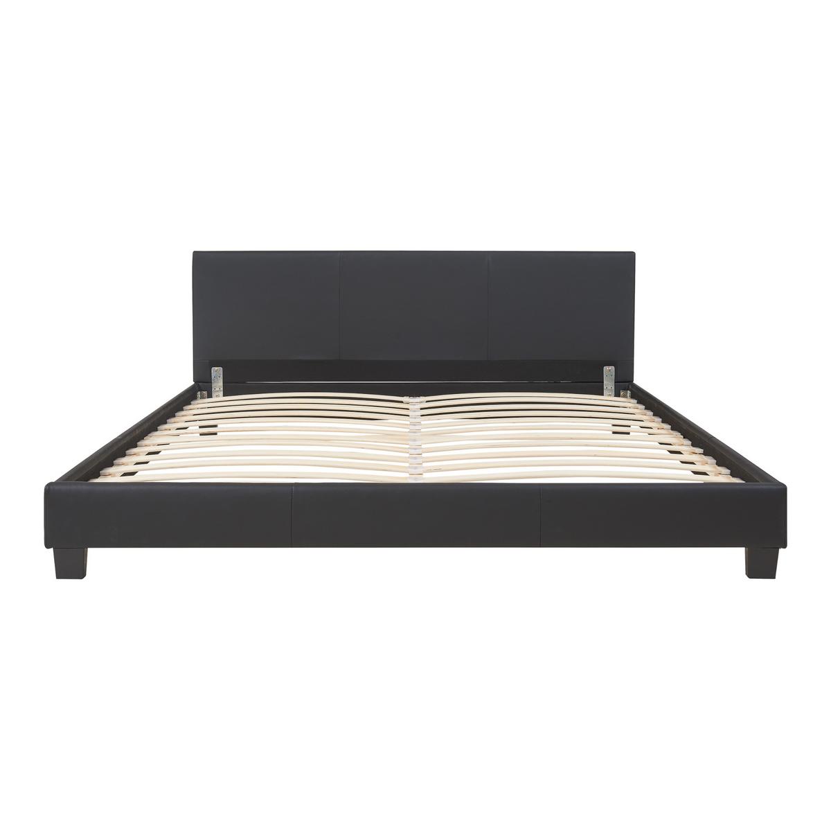 POLSTERBETT Albacete - Schwarz, Textil (160/200cm) - Corium