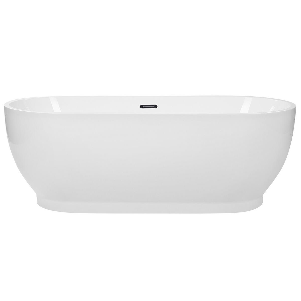 BADEWANNE FREISTEHEND 78x170x60 cm weiß Levera - Weiß, Kunststoff (78/60/170cm) - Beliani