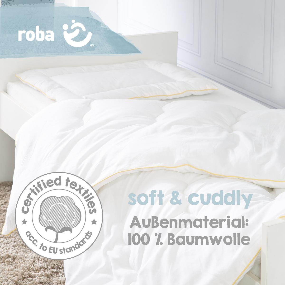 BETTINLETT 100 x 135 - Weiß, Textil (100/135cm) - Roba