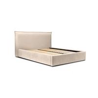POLSTERBETT Amada Komplettset - Beige, Holzwerkstoff/Textil (140/200cm) - Fun Möbel
