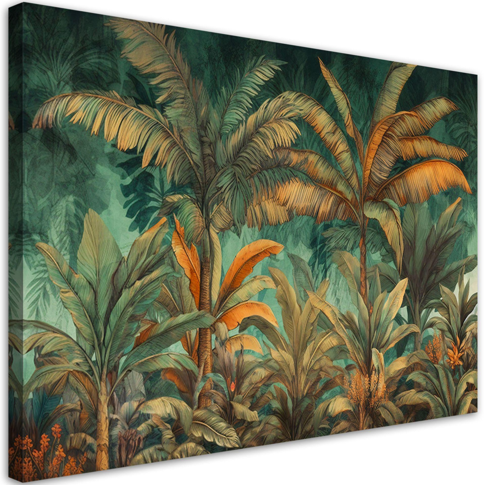 KUNSTDRUCK Grün 60/40 cm - Grün, Textil (60/40cm) - KUNSTLOFT