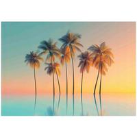 FOTOTAPETE Meer Palmen Hawaii 150x105 - Multicolor, Papier (150/105cm) - Wallarena