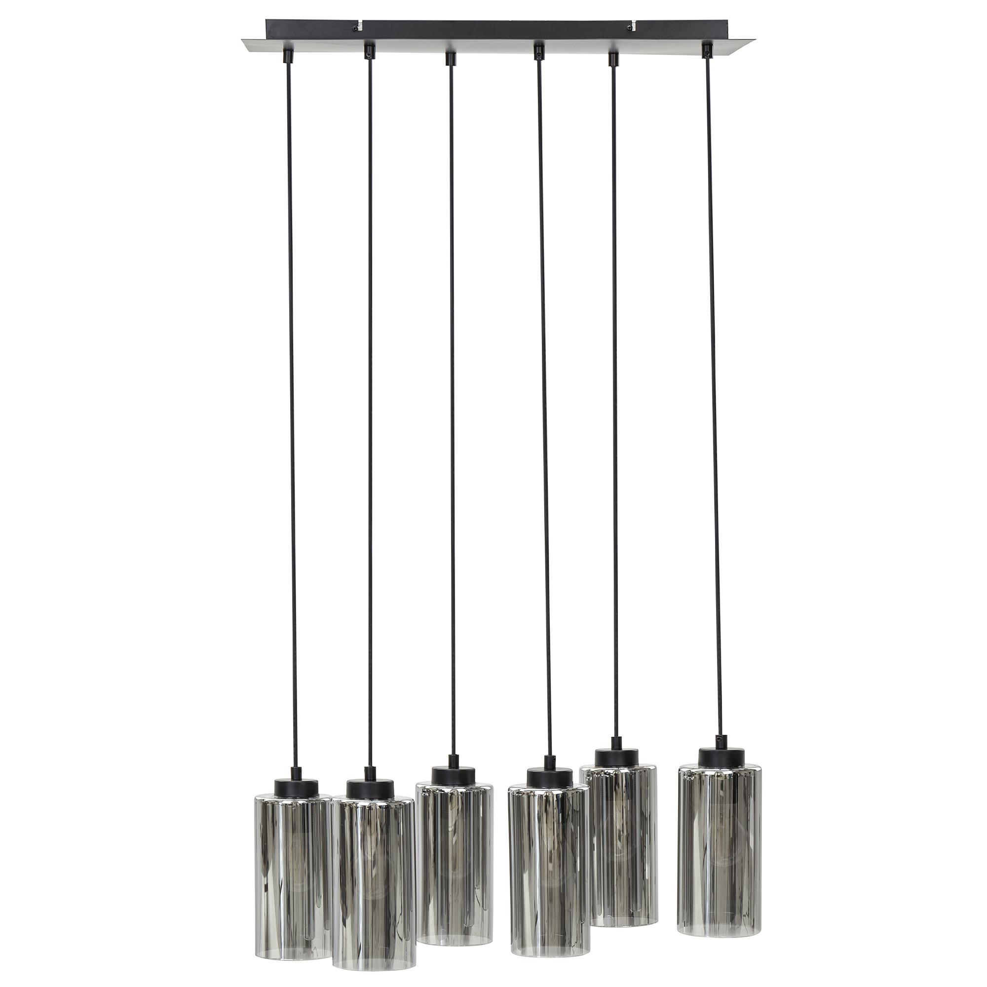 WANDLEUCHTE Puriri 17/17/29 cm - Grau, Glas (30/60/105cm) - Beliani