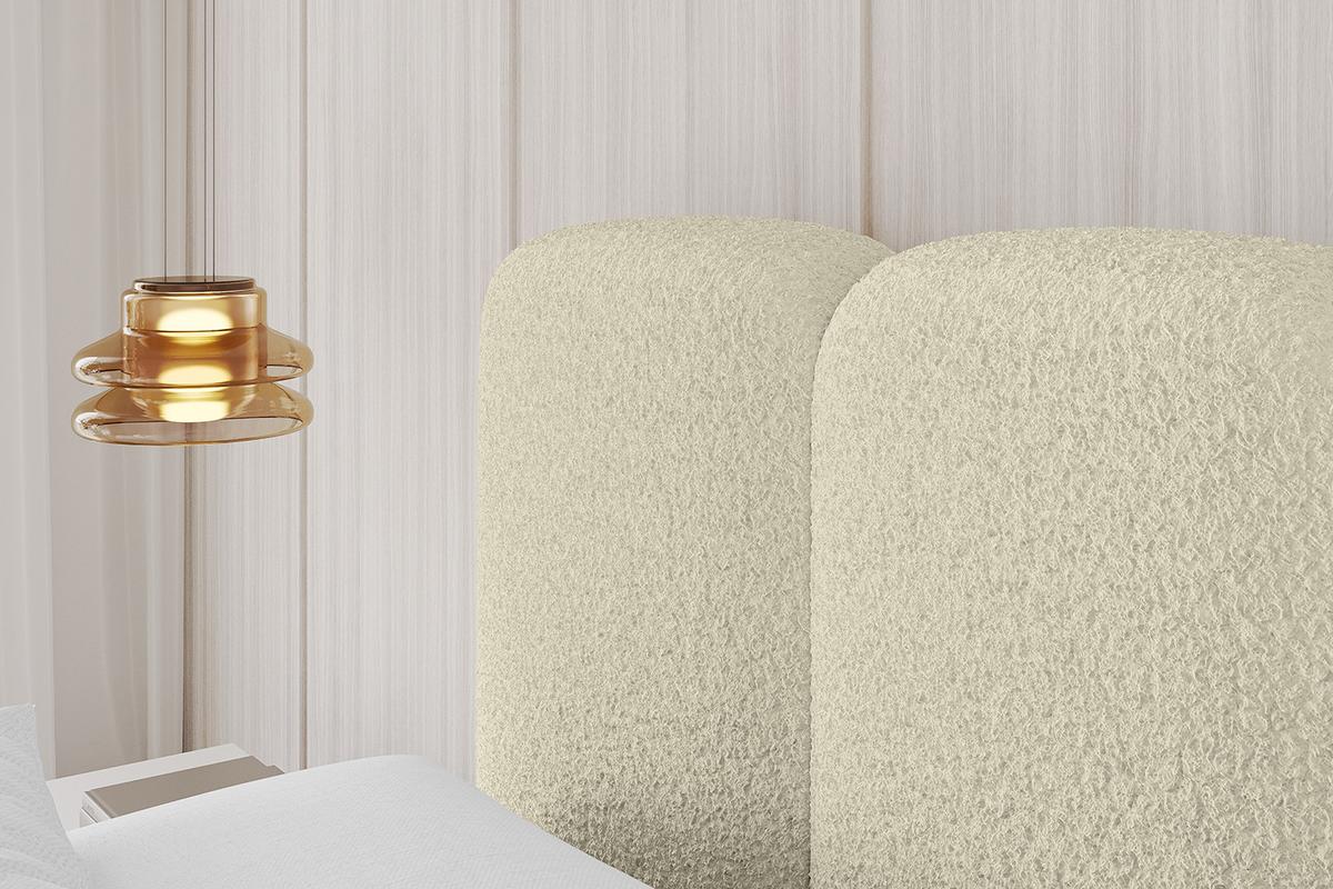 POLSTERBETT mit Bettkasten und Lattenrost, Boxbett ohne Matratze - KALA 140x200 Beige - Taupe, Holzwerkstoff/Textil (140/200cm) - ALTDECOR
