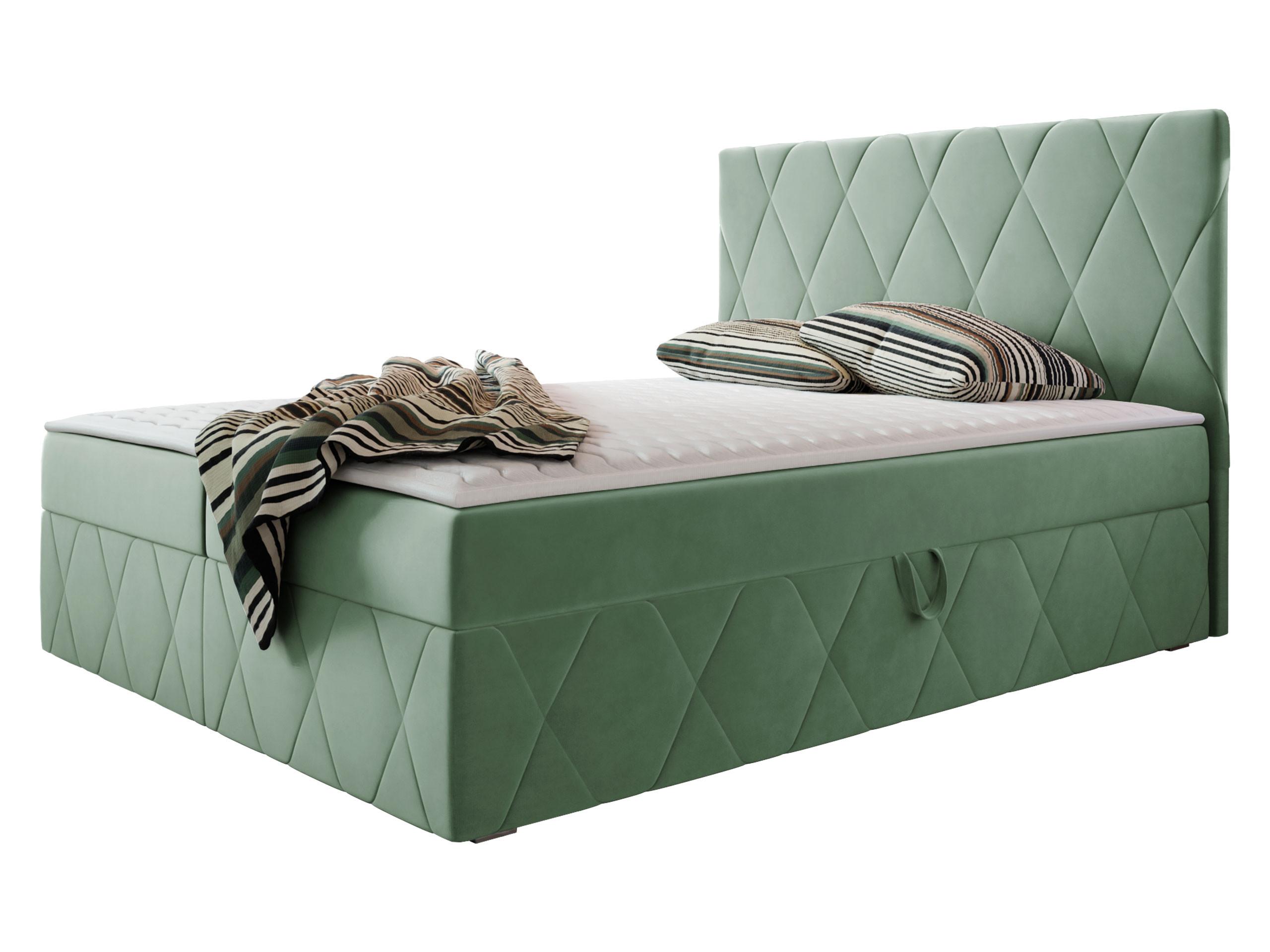BOXBETT Simoti - H3 - Hellgrün, Holzwerkstoff (160/200cm) - MIRJAN24